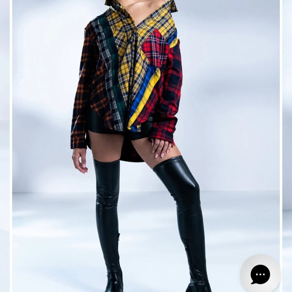 AKIRA AZALEA WANG LIVINIA BLACK OVER THE KNEE BOOT Size 1010
